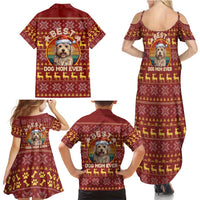 Havanese Best Dog Mom Christmas Family Matching Summer Maxi Dress and Hawaiian Shirt Xmas Holiday Patterns - Wonder Print Shop