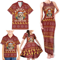 Havanese Best Dog Mom Christmas Family Matching Tank Maxi Dress and Hawaiian Shirt Xmas Holiday Patterns - Wonder Print Shop