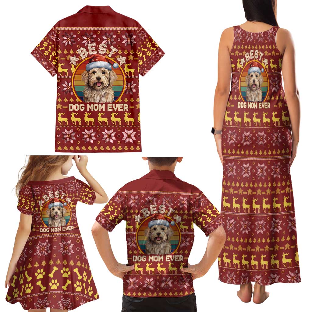 Havanese Best Dog Mom Christmas Family Matching Tank Maxi Dress and Hawaiian Shirt Xmas Holiday Patterns - Wonder Print Shop