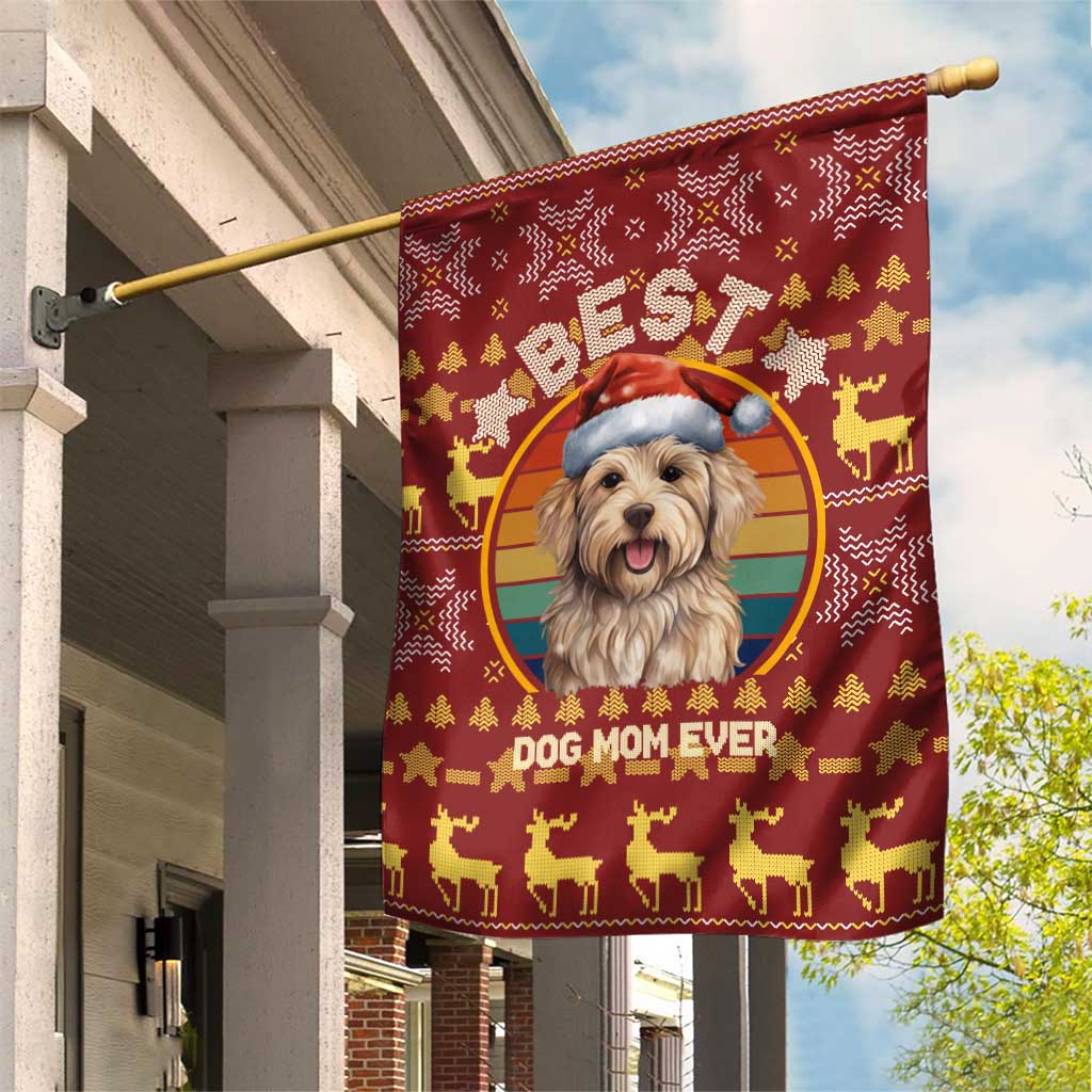 Havanese Best Dog Mom Christmas Garden Flag Xmas Holiday Patterns - Wonder Print Shop