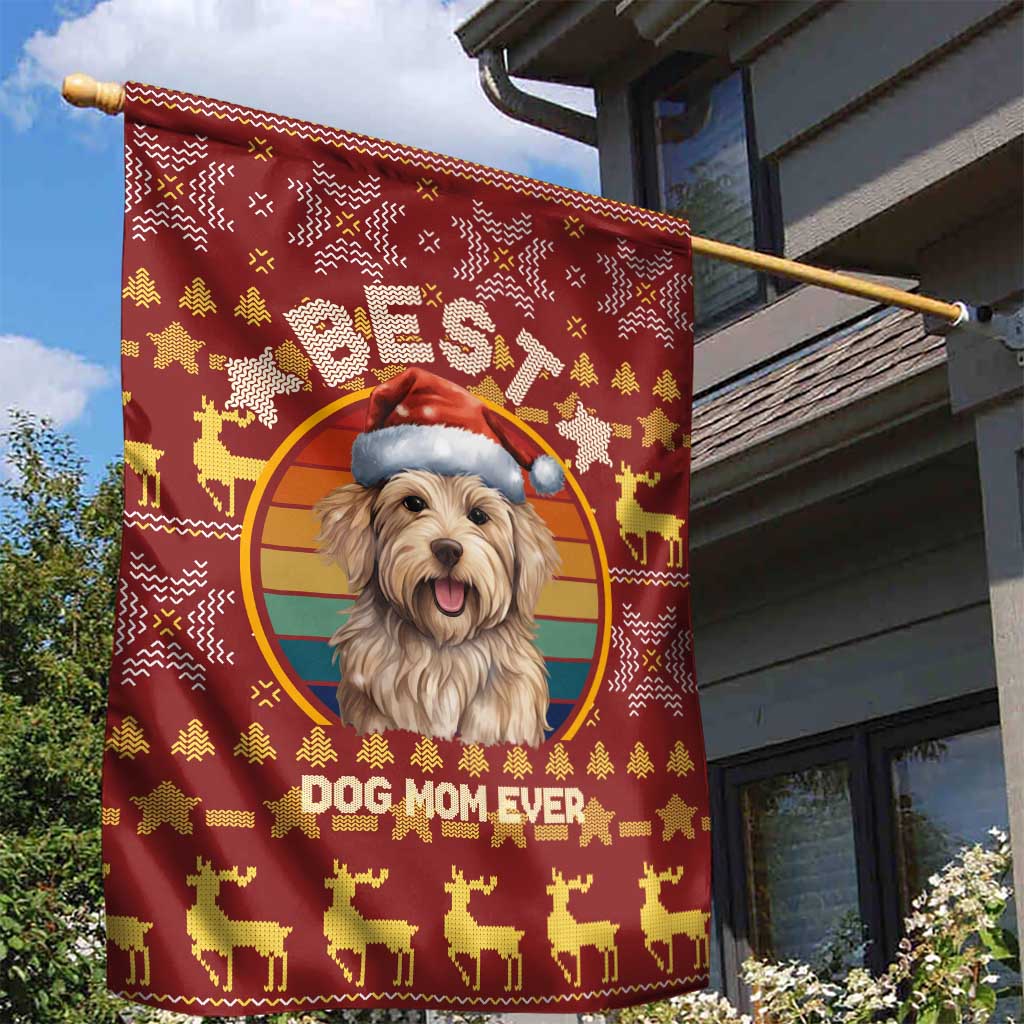 Havanese Best Dog Mom Christmas Garden Flag Xmas Holiday Patterns - Wonder Print Shop