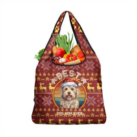 Havanese Best Dog Mom Christmas Grocery Bag Xmas Holiday Patterns - Wonder Print Shop