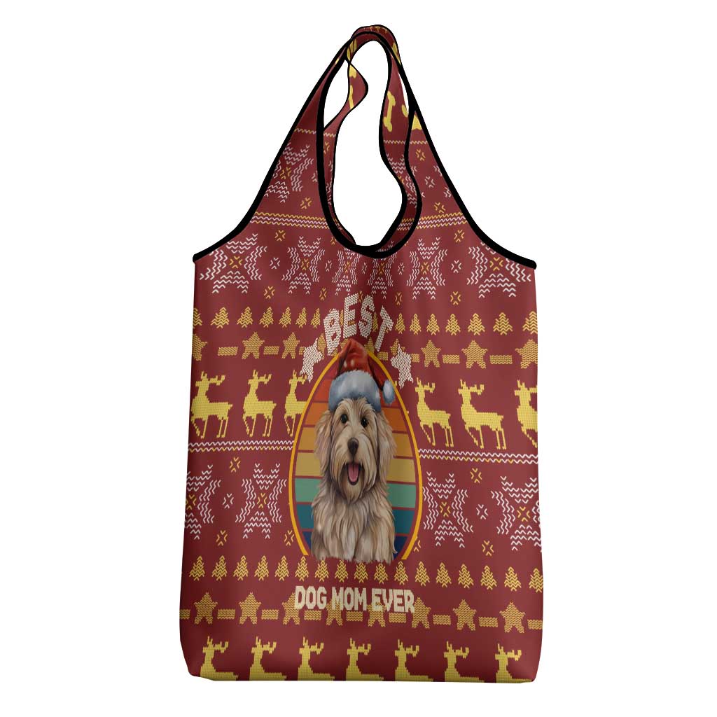 Havanese Best Dog Mom Christmas Grocery Bag Xmas Holiday Patterns - Wonder Print Shop
