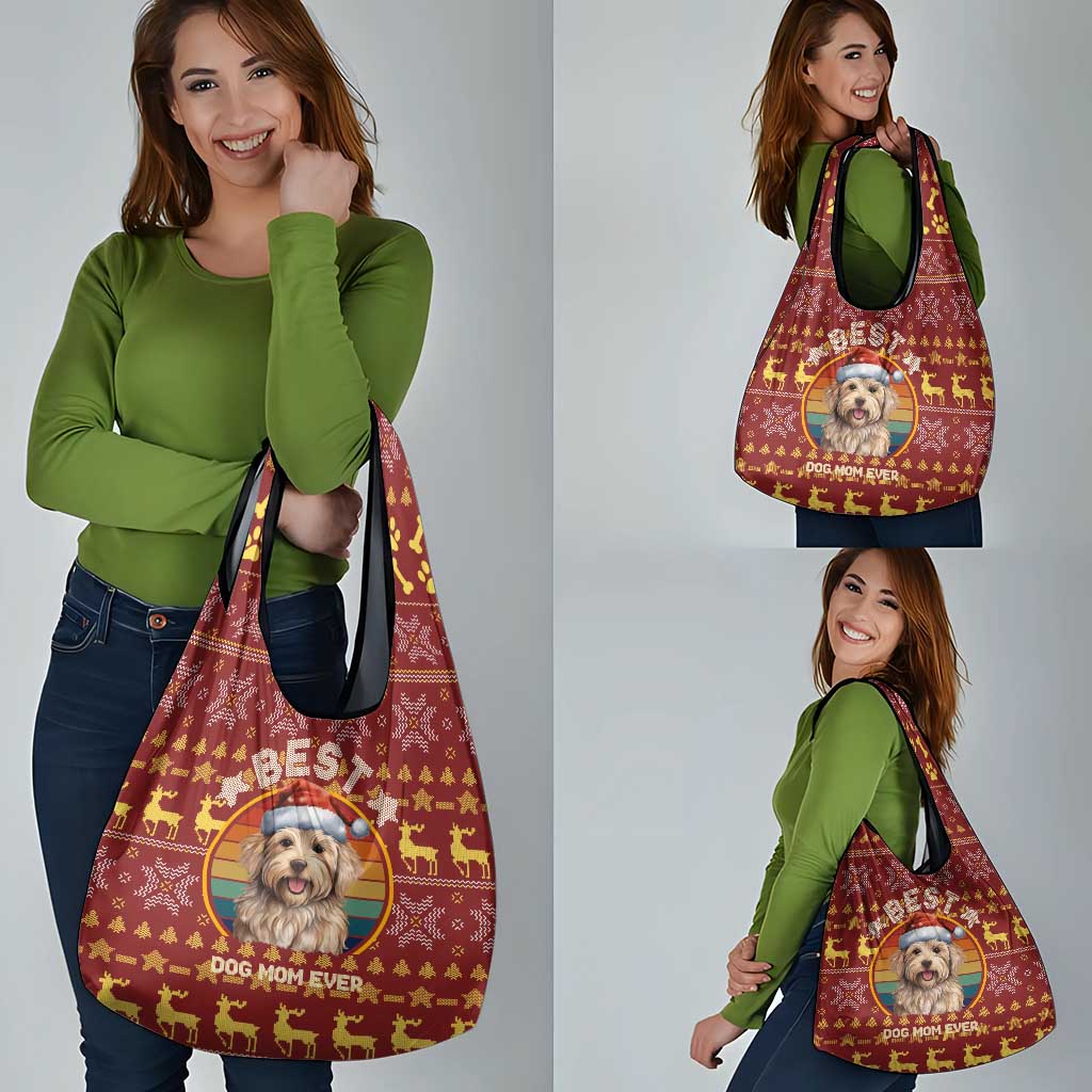 Havanese Best Dog Mom Christmas Grocery Bag Xmas Holiday Patterns - Wonder Print Shop