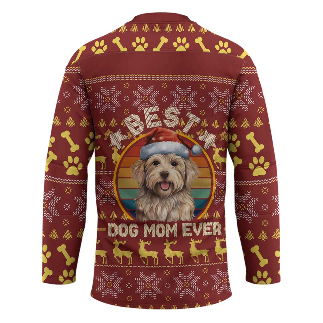 Havanese Best Dog Mom Christmas Hockey Jersey Xmas Holiday Patterns - Wonder Print Shop