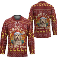 Havanese Best Dog Mom Christmas Hockey Jersey Xmas Holiday Patterns - Wonder Print Shop