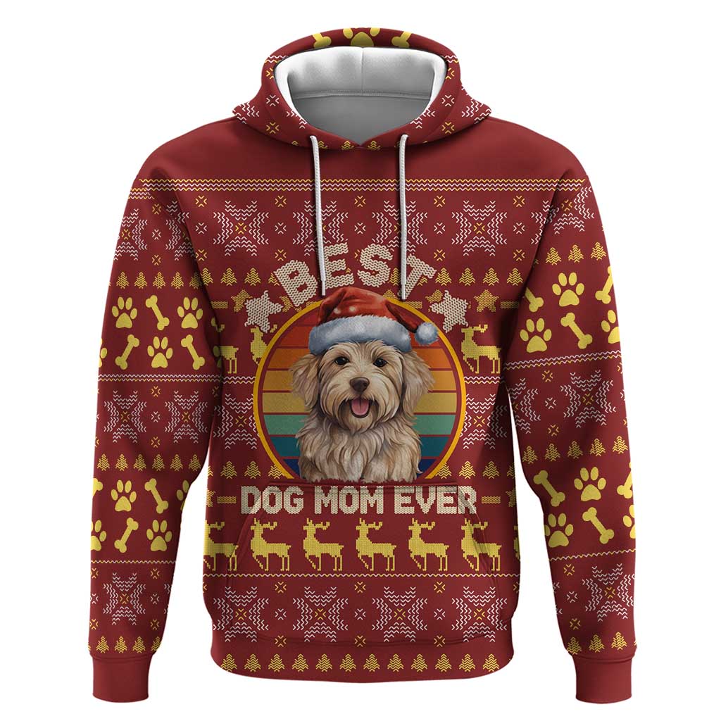 Havanese Best Dog Mom Christmas Hoodie Xmas Holiday Patterns - Wonder Print Shop