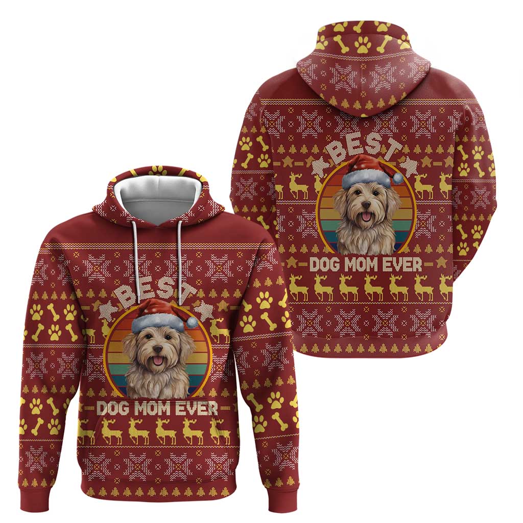 Havanese Best Dog Mom Christmas Hoodie Xmas Holiday Patterns - Wonder Print Shop