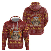Havanese Best Dog Mom Christmas Hoodie Xmas Holiday Patterns - Wonder Print Shop