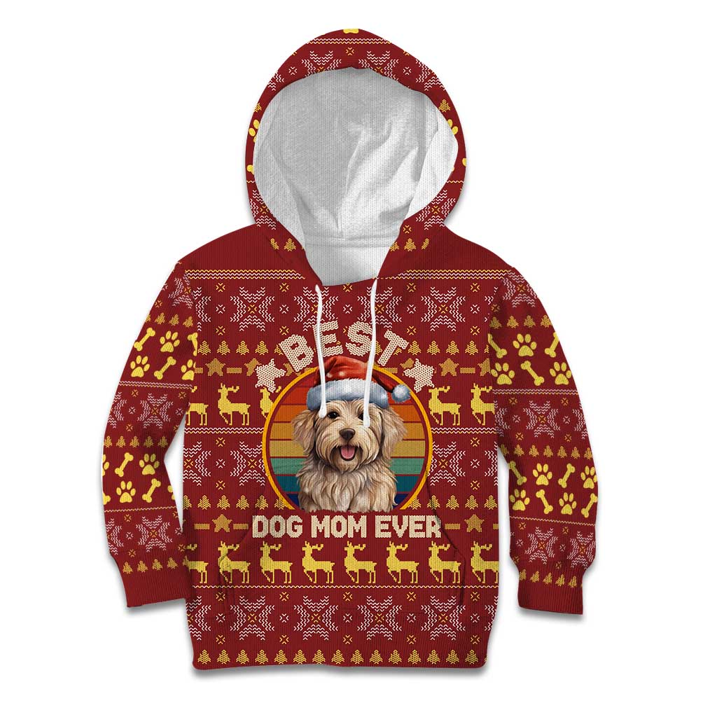 Havanese Best Dog Mom Christmas Kid Hoodie Xmas Holiday Patterns - Wonder Print Shop