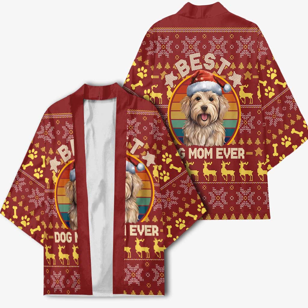 Havanese Best Dog Mom Christmas Kimono Xmas Holiday Patterns - Wonder Print Shop