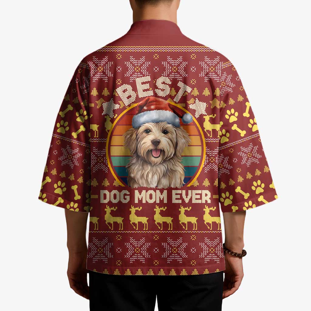 Havanese Best Dog Mom Christmas Kimono Xmas Holiday Patterns - Wonder Print Shop
