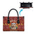 Havanese Best Dog Mom Christmas Leather Bag Xmas Holiday Patterns - Wonder Print Shop