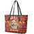 Havanese Best Dog Mom Christmas Leather Tote Bag Xmas Holiday Patterns - Wonder Print Shop