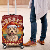 Havanese Best Dog Mom Christmas Luggage Cover Xmas Holiday Patterns - Wonder Print Shop