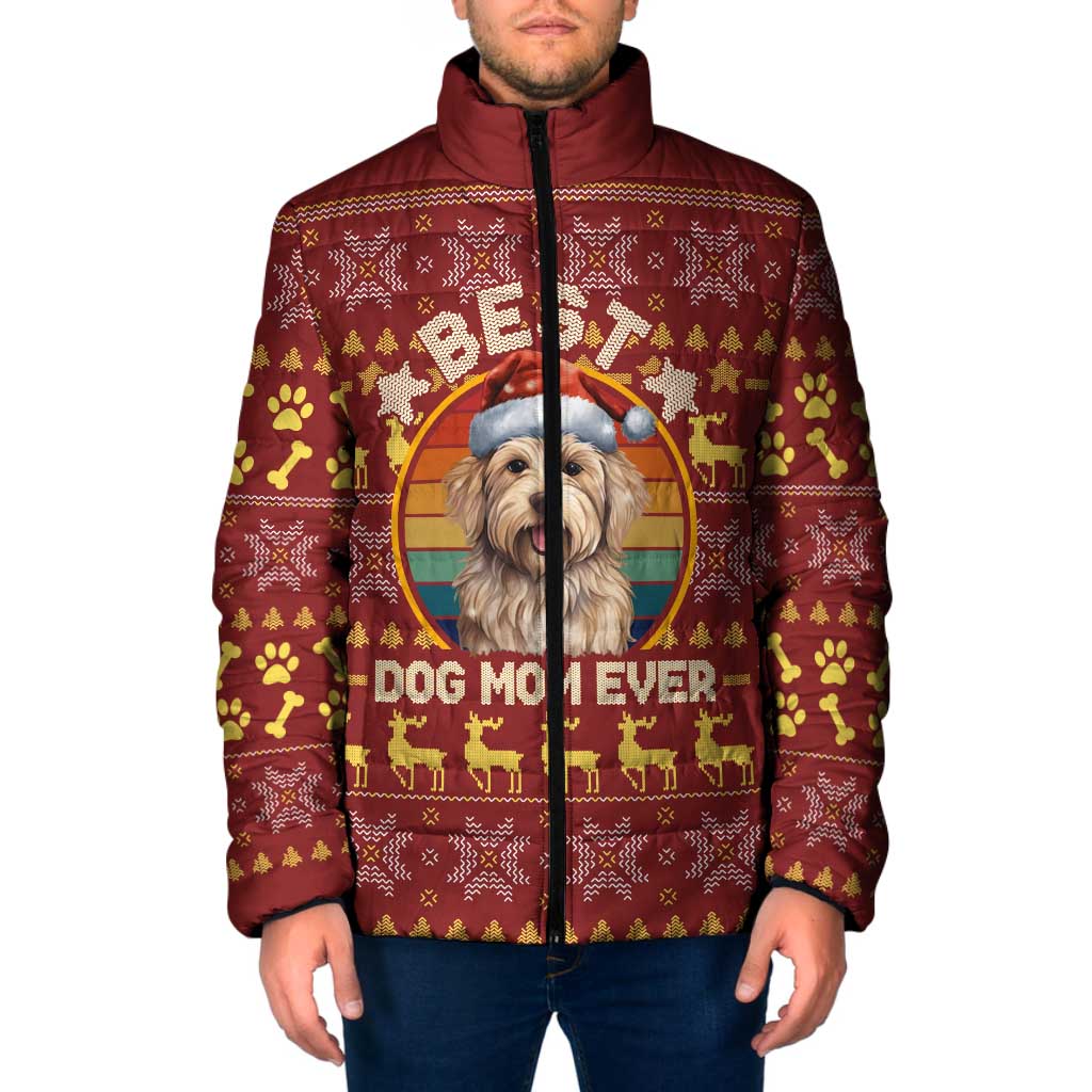 Havanese Best Dog Mom Christmas Padded Jacket Xmas Holiday Patterns - Wonder Print Shop