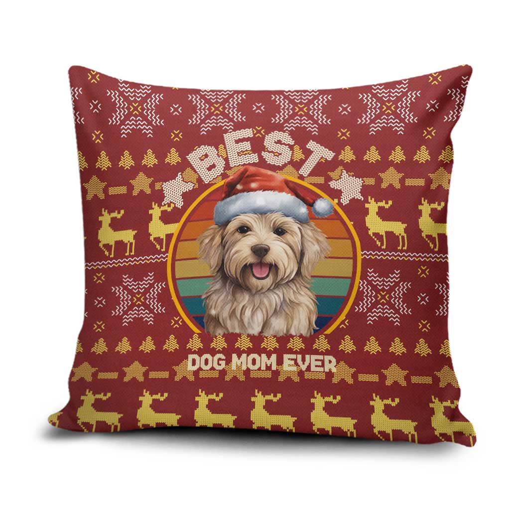Havanese Best Dog Mom Christmas Pillow Cover Xmas Holiday Patterns - Wonder Print Shop