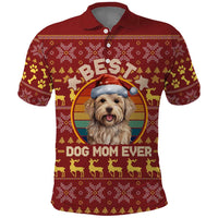 Havanese Best Dog Mom Christmas Polo Shirt Xmas Holiday Patterns - Wonder Print Shop