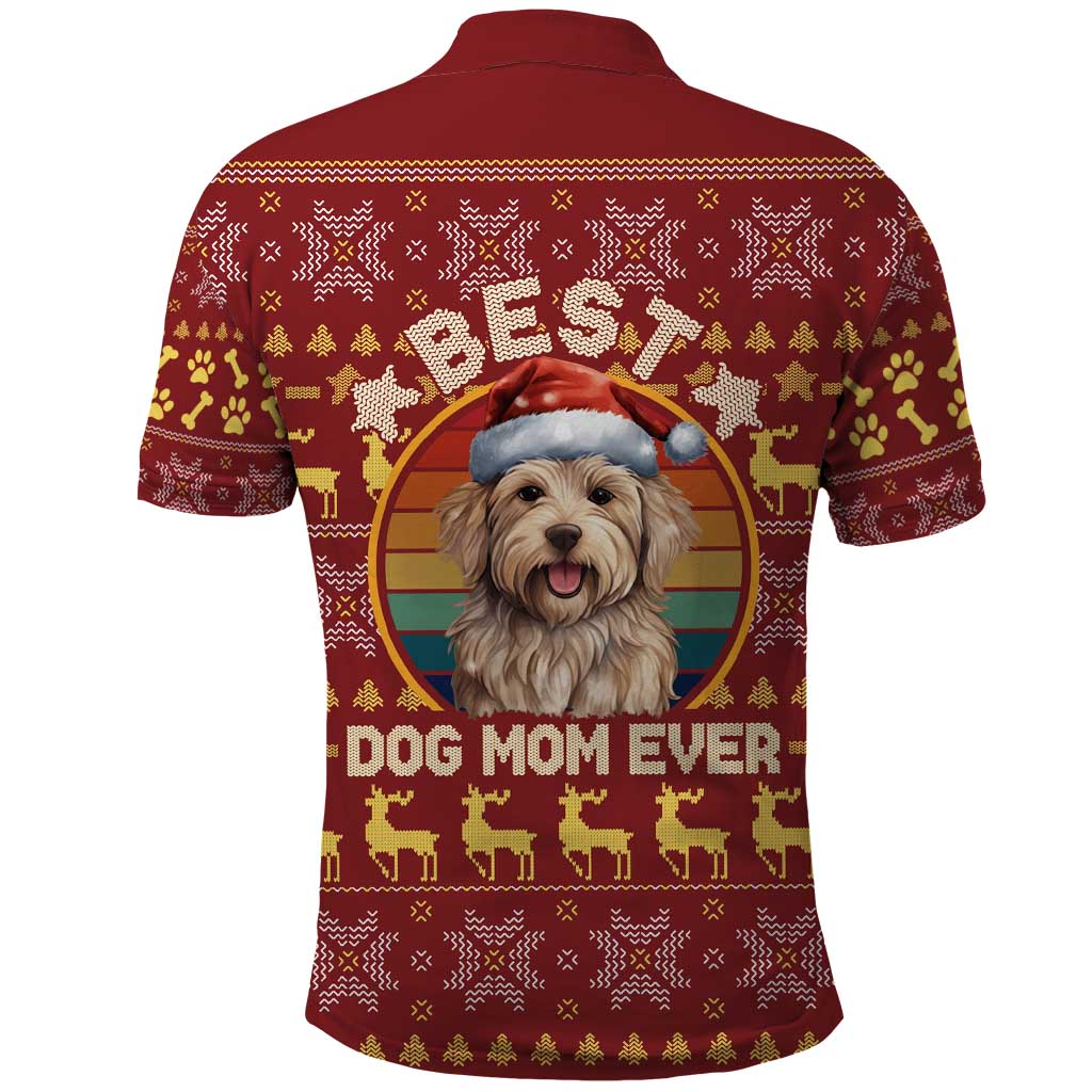Havanese Best Dog Mom Christmas Polo Shirt Xmas Holiday Patterns - Wonder Print Shop