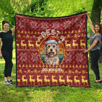 Havanese Best Dog Mom Christmas Quilt Xmas Holiday Patterns - Wonder Print Shop