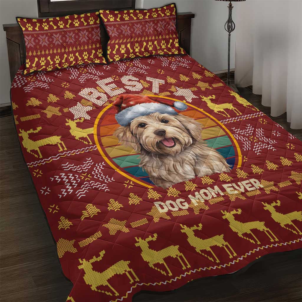 Havanese Best Dog Mom Christmas Quilt Bed Set Xmas Holiday Patterns - Wonder Print Shop