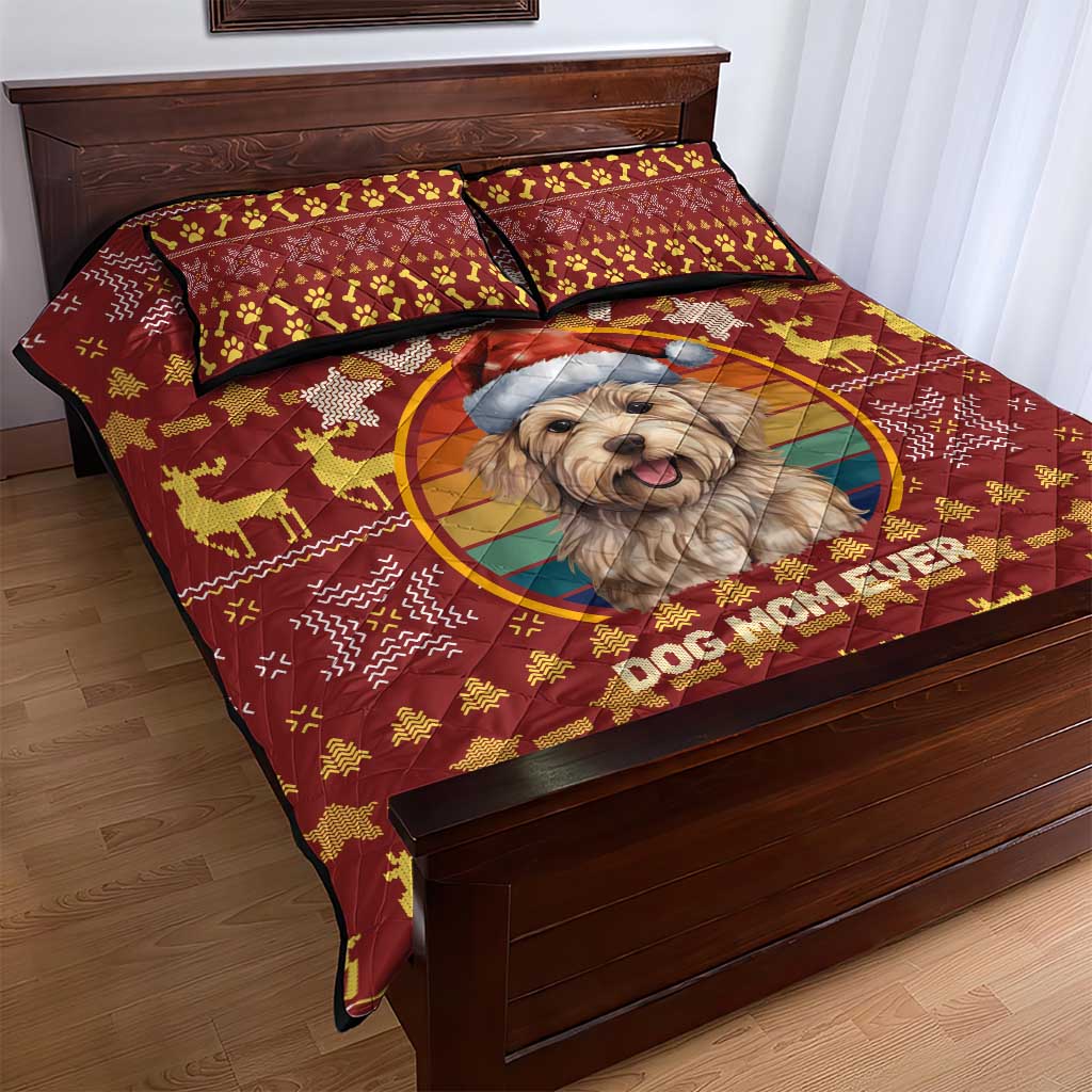 Havanese Best Dog Mom Christmas Quilt Bed Set Xmas Holiday Patterns - Wonder Print Shop