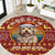 Havanese Best Dog Mom Christmas Round Carpet Xmas Holiday Patterns - Wonder Print Shop