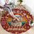 Havanese Best Dog Mom Christmas Round Carpet Xmas Holiday Patterns - Wonder Print Shop