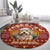 Havanese Best Dog Mom Christmas Round Carpet Xmas Holiday Patterns - Wonder Print Shop