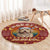 Havanese Best Dog Mom Christmas Round Carpet Xmas Holiday Patterns - Wonder Print Shop