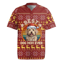 Havanese Best Dog Mom Christmas Rugby Jersey Xmas Holiday Patterns - Wonder Print Shop