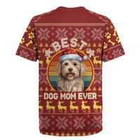 Havanese Best Dog Mom Christmas Rugby Jersey Xmas Holiday Patterns - Wonder Print Shop