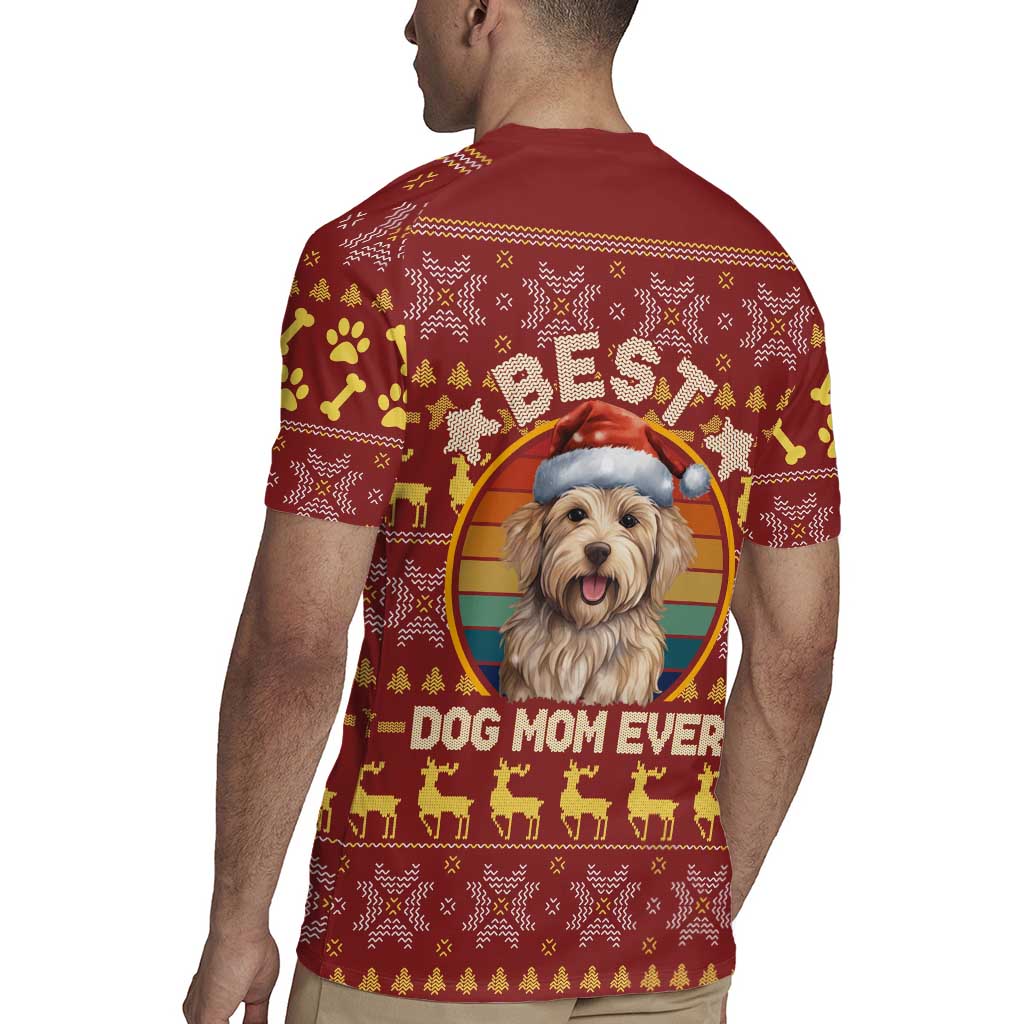 Havanese Best Dog Mom Christmas Rugby Jersey Xmas Holiday Patterns - Wonder Print Shop