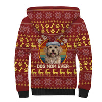 Havanese Best Dog Mom Christmas Sherpa Hoodie Xmas Holiday Patterns - Wonder Print Shop