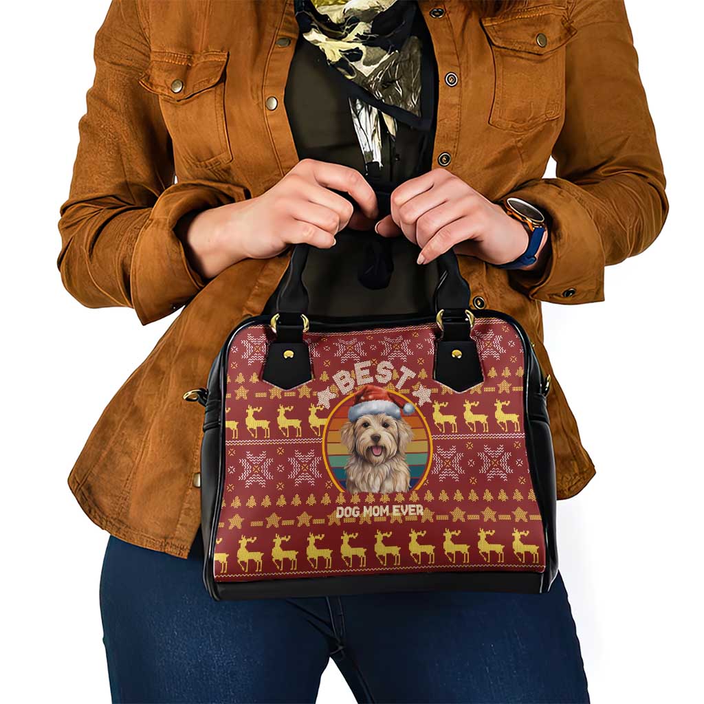 Havanese Best Dog Mom Christmas Shoulder Handbag Xmas Holiday Patterns - Wonder Print Shop
