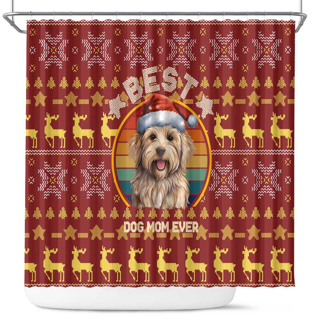 Havanese Best Dog Mom Christmas Shower Curtain Xmas Holiday Patterns - Wonder Print Shop
