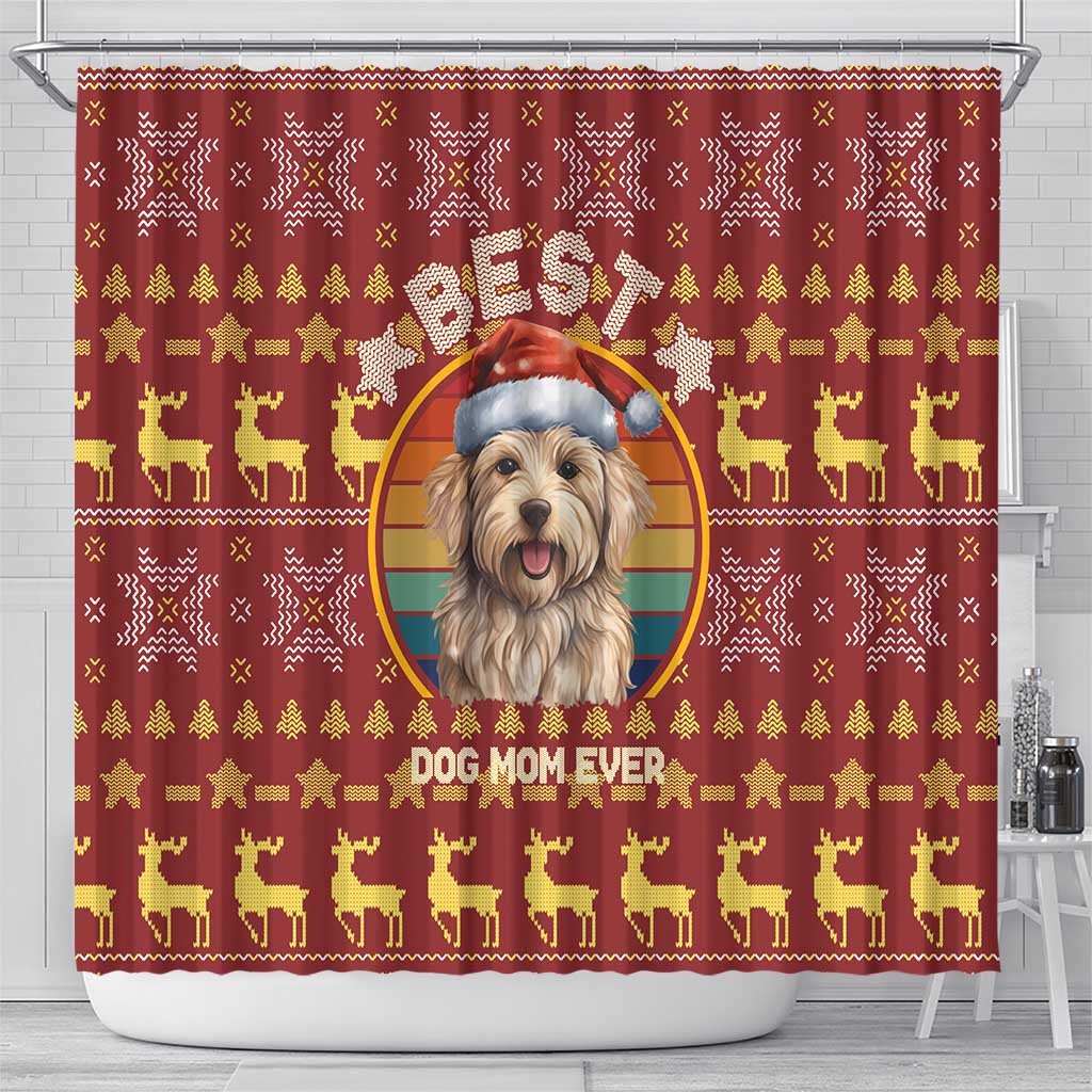 Havanese Best Dog Mom Christmas Shower Curtain Xmas Holiday Patterns - Wonder Print Shop