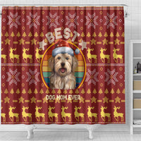 Havanese Best Dog Mom Christmas Shower Curtain Xmas Holiday Patterns - Wonder Print Shop