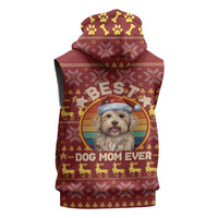 Havanese Best Dog Mom Christmas Sleeveless Zip Hoodie Xmas Holiday Patterns - Wonder Print Shop