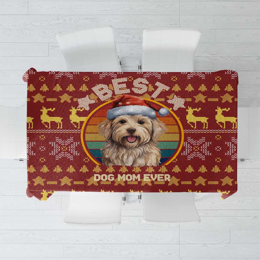 Havanese Best Dog Mom Christmas Tablecloth Xmas Holiday Patterns - Wonder Print Shop