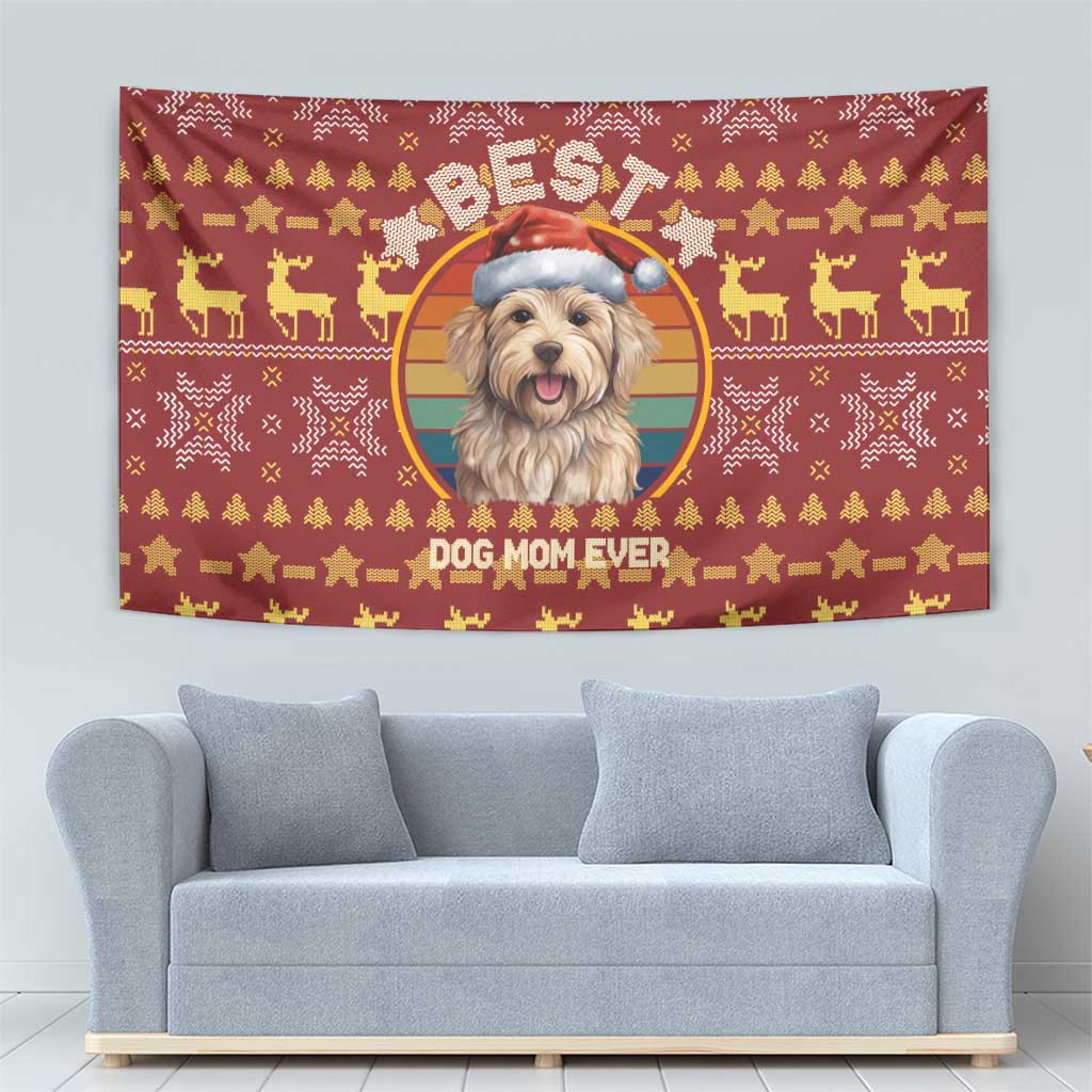 Havanese Best Dog Mom Christmas Tapestry Xmas Holiday Patterns - Wonder Print Shop