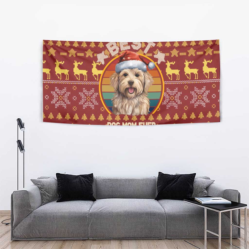 Havanese Best Dog Mom Christmas Tapestry Xmas Holiday Patterns - Wonder Print Shop