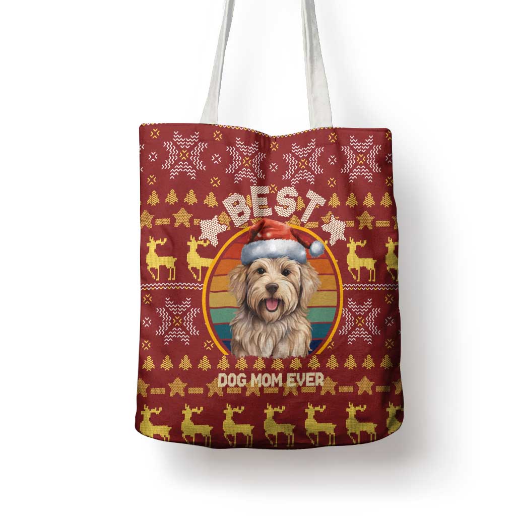 Havanese Best Dog Mom Christmas Tote Bag Xmas Holiday Patterns - Wonder Print Shop
