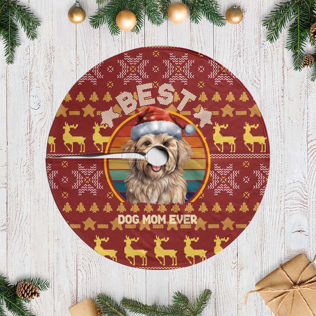 Havanese Best Dog Mom Christmas Tree Skirt Xmas Holiday Patterns - Wonder Print Shop
