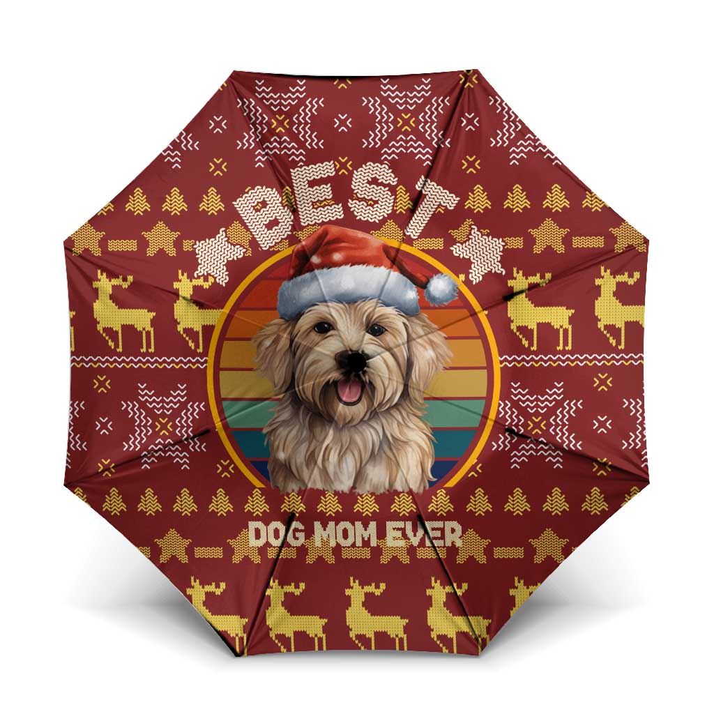 Havanese Best Dog Mom Christmas Umbrella Xmas Holiday Patterns - Wonder Print Shop