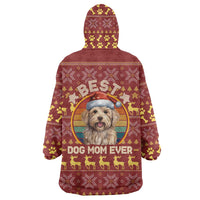 Havanese Best Dog Mom Christmas Wearable Blanket Hoodie Xmas Holiday Patterns - Wonder Print Shop