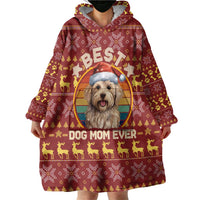 Havanese Best Dog Mom Christmas Wearable Blanket Hoodie Xmas Holiday Patterns - Wonder Print Shop