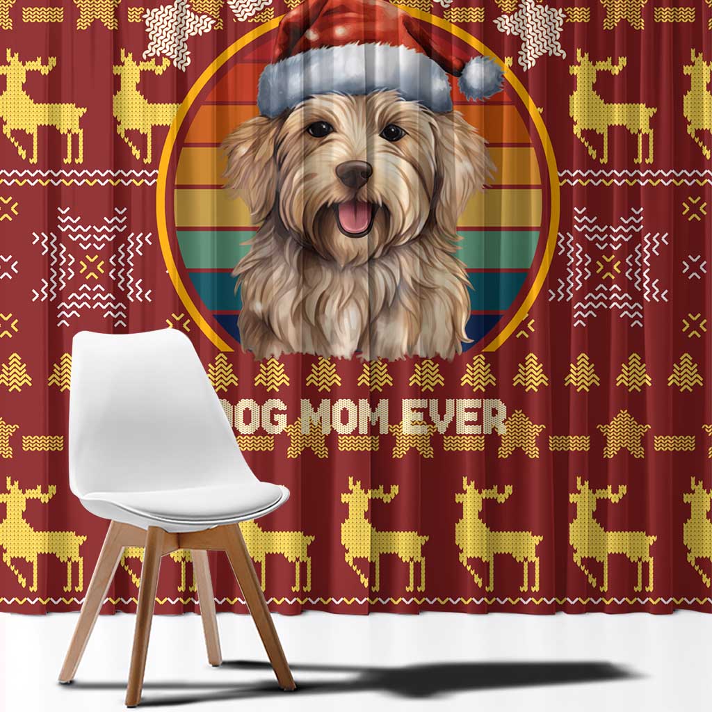 Havanese Best Dog Mom Christmas Window Curtain Xmas Holiday Patterns - Wonder Print Shop