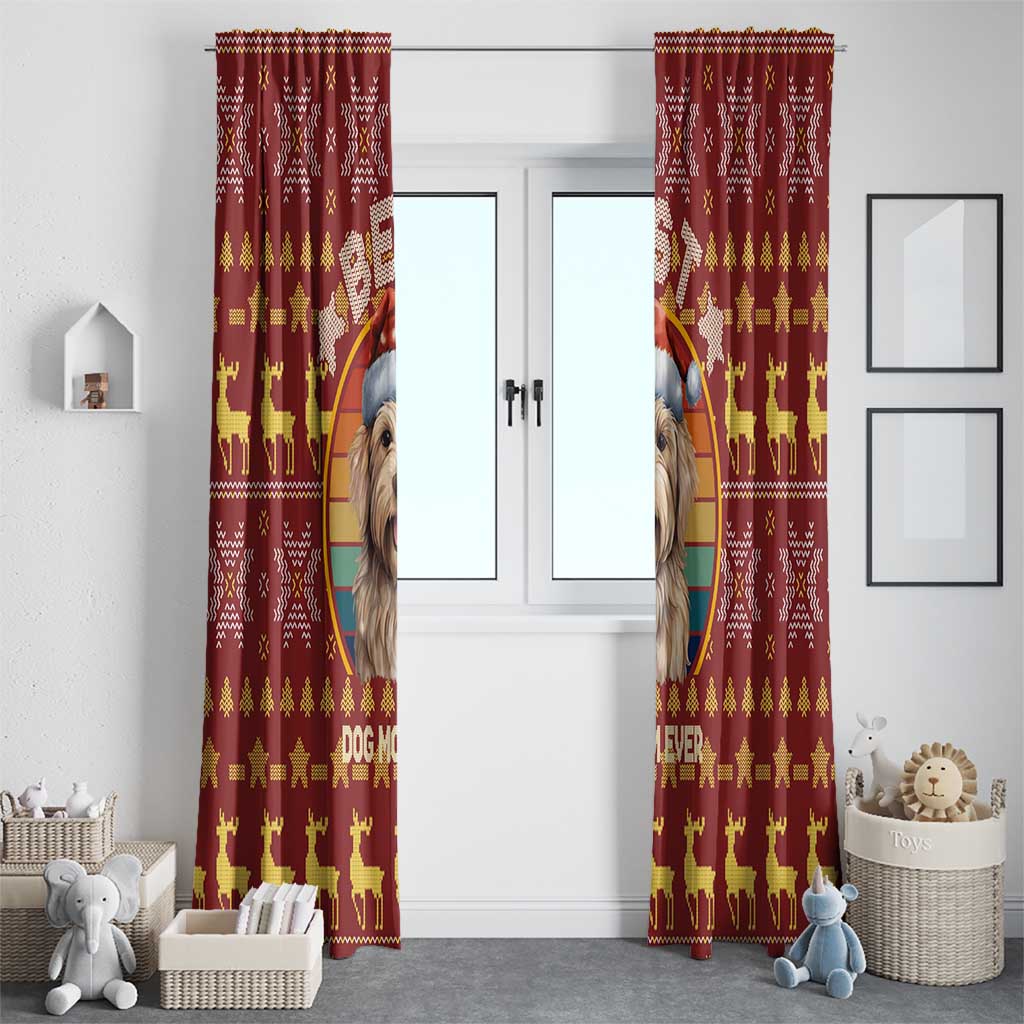 Havanese Best Dog Mom Christmas Window Curtain Xmas Holiday Patterns - Wonder Print Shop