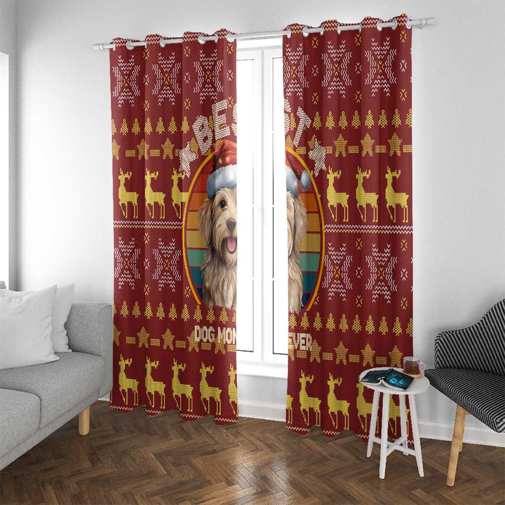 Havanese Best Dog Mom Christmas Window Curtain Xmas Holiday Patterns - Wonder Print Shop
